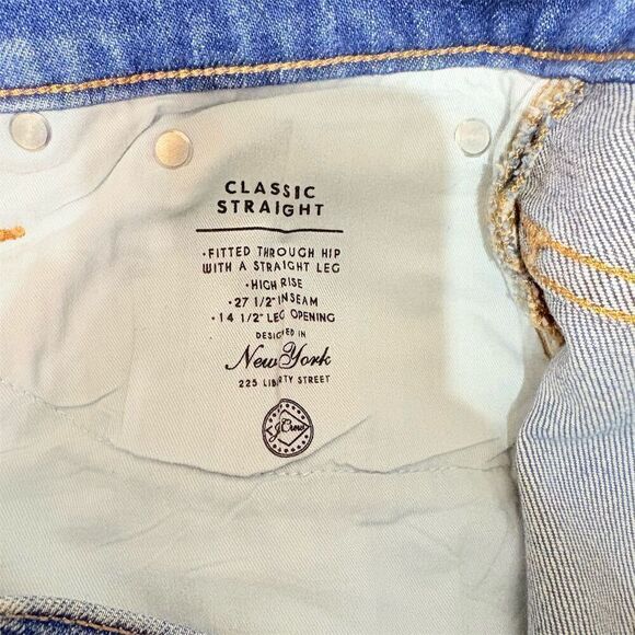 J. Crew Women's Straight Jeans Blue Size 31 - Picture 14 of 15
